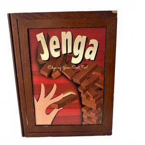 Vintage Jenga Collectors Edition wooden book game